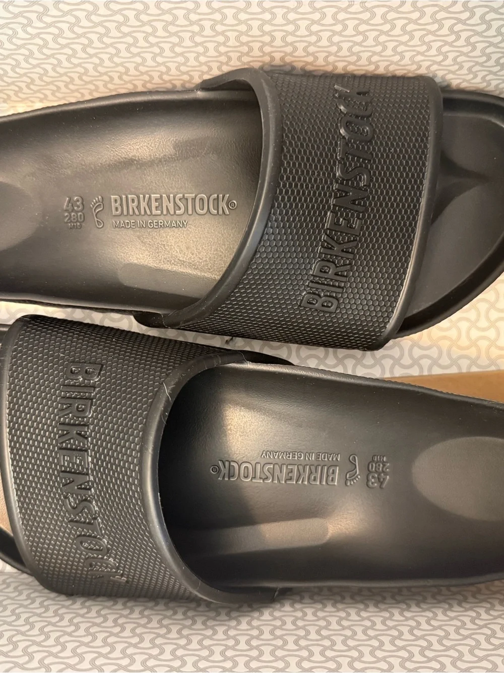 Birkenstock Men’s Black EVA Slide Sandals size us 10